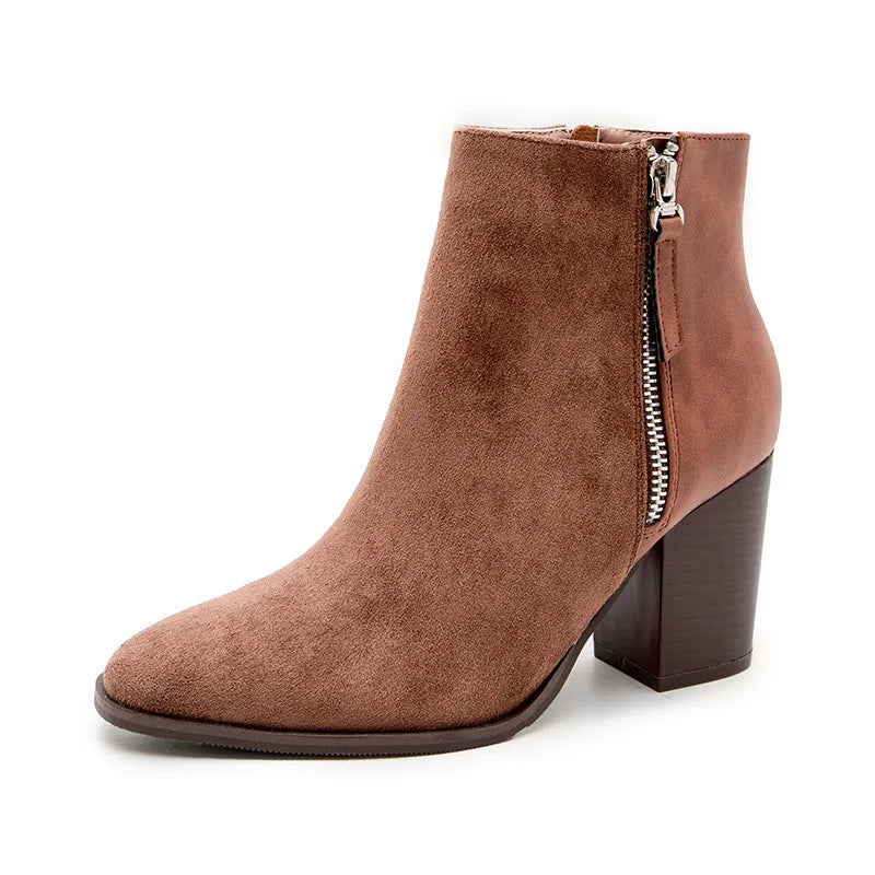 Pearl | Women’s Stylish Suede Chunky Boots