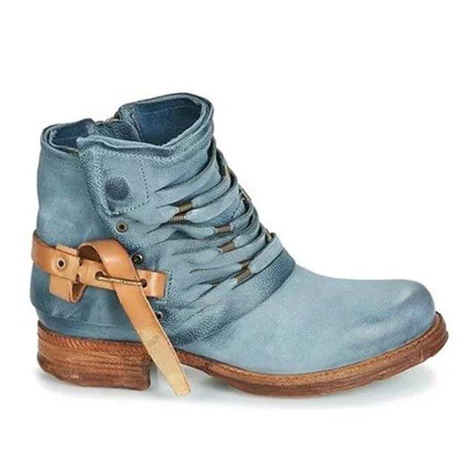 Emma | Women’s Casual Trendy Strap Short Boots