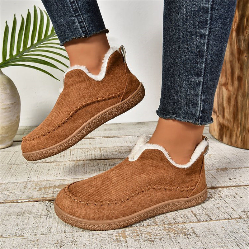 Chloe | Women’s Cozy Slip-On Moccasin Winter Boots
