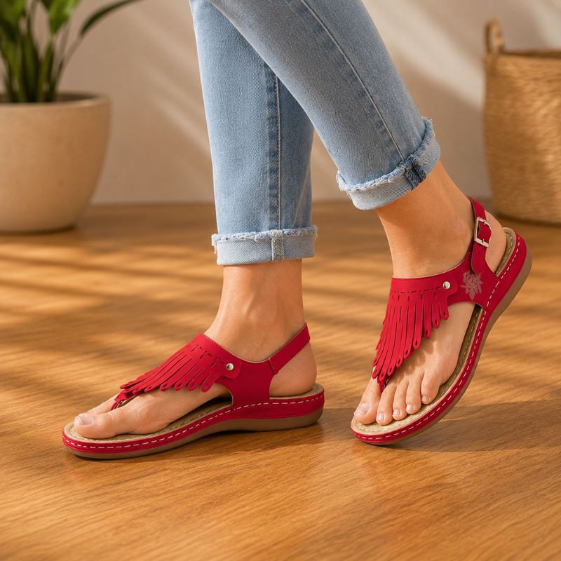 Naomi | Women’s Roman Thong Wedge Sandals