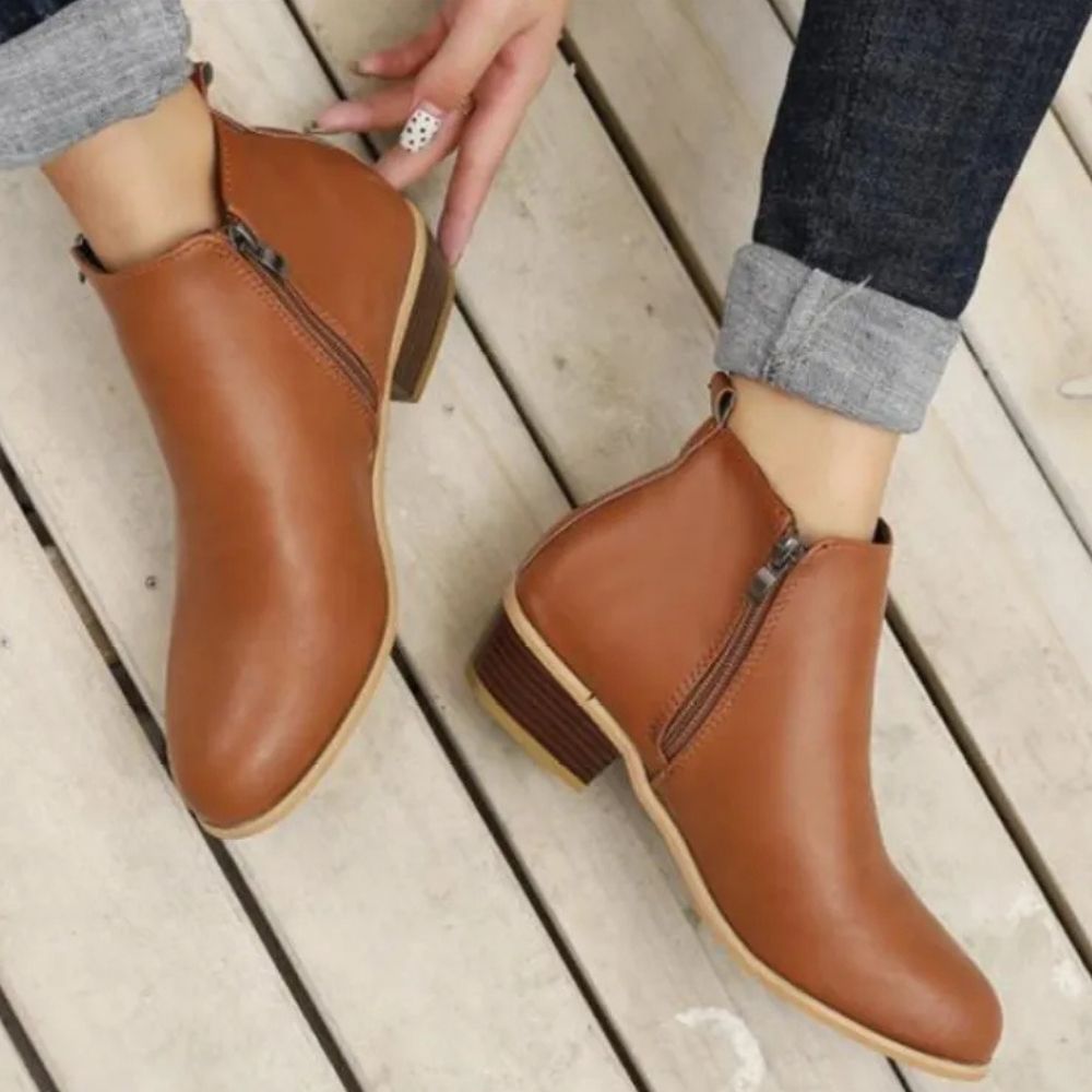 Zinnia | Women’s Classic Low Heel Boots