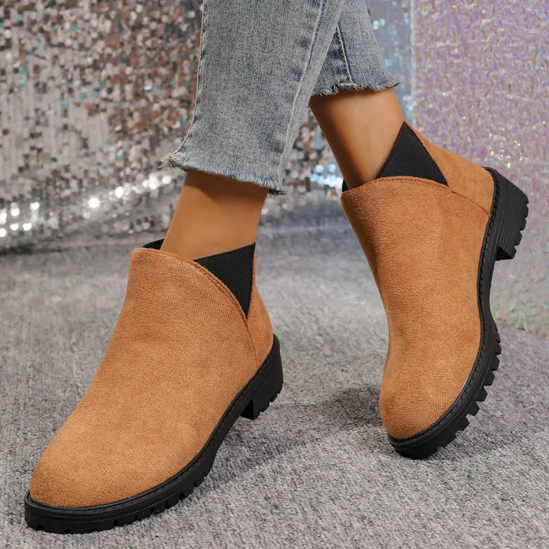 Kimberly | Women’s Chunky Heel Low-Cut Boots
