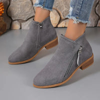 Helena | Women’s Casual Chunky Heel Martin Ankle Boots