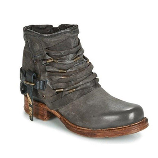 Emma | Women’s Casual Trendy Strap Short Boots