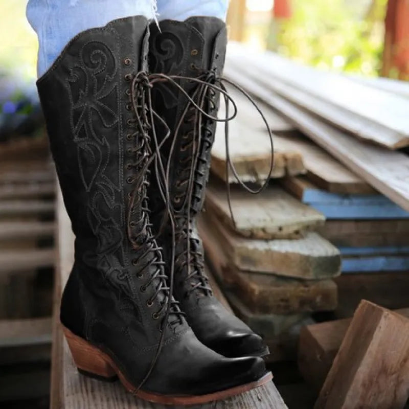 Ana | Women’s Mid-Calf Lace-Up Boots
