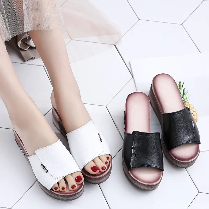 Emma | Women’s Leather Platform Sandals