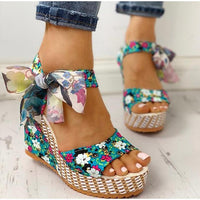 Kimberly® | Floral Platform Sandals