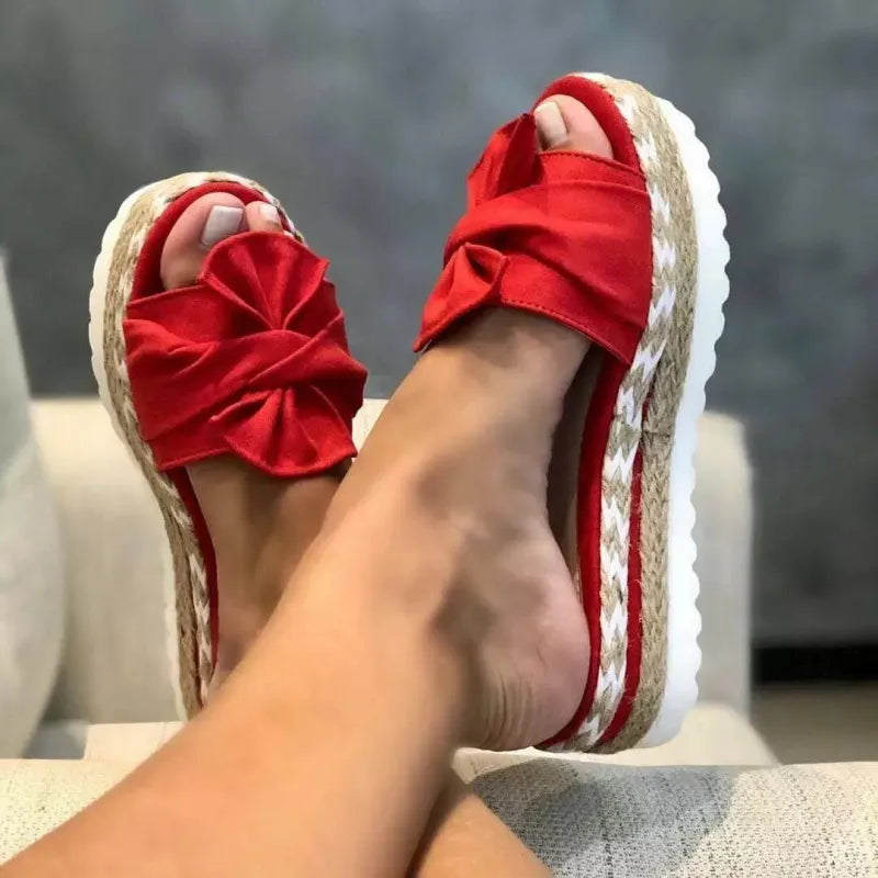 Bella | Women’s Summer Bow Wedges Sandal