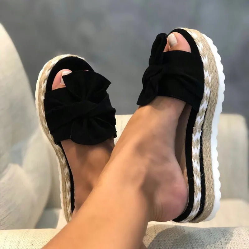 Bella | Women’s Summer Bow Wedges Sandal