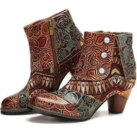 Evelina | Women’s Handmade Chunky Heel Martin Boots