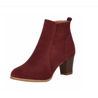 Elena | Short Martin Boots with Thick Heel
