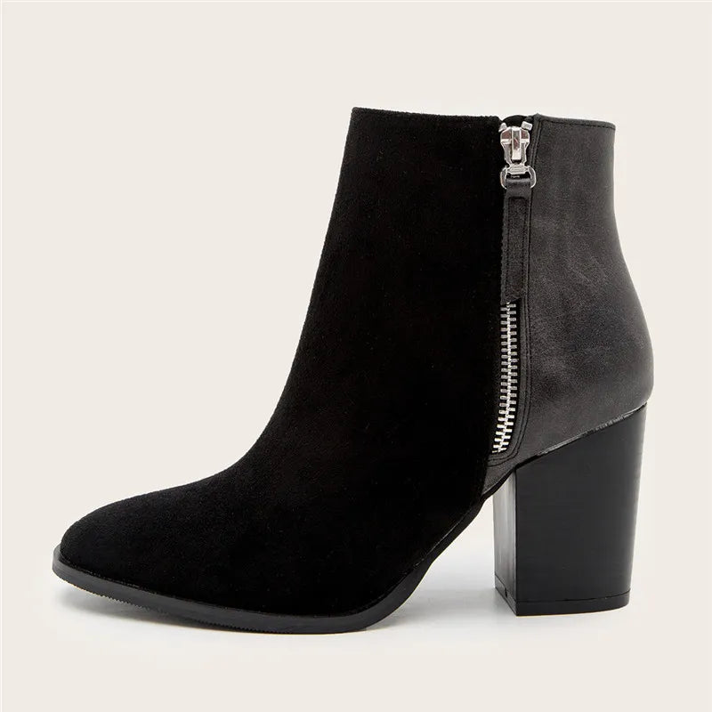 Pearl | Women’s Stylish Suede Chunky Boots