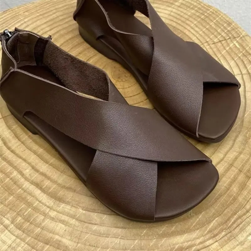 Aurora | Women’s Handmade Peep Toe Sandals