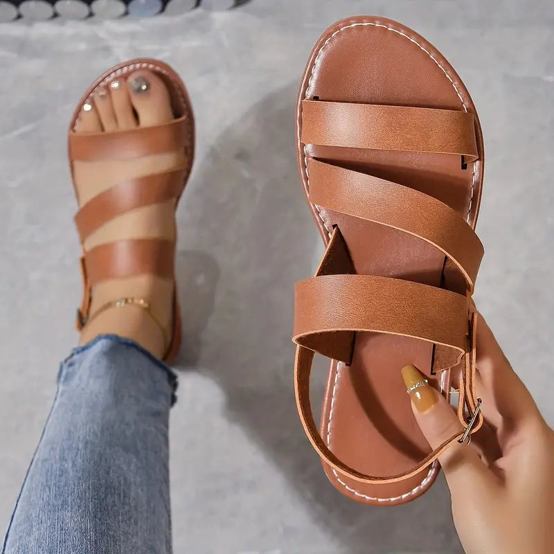Antonia® | Stylish Ankle Strap Roman Sandals For The Beach