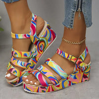 Elizabeth® | Colorful wedge sandals for women
