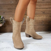 Alicia | Women’s Retro Chunky Heel Western Boots