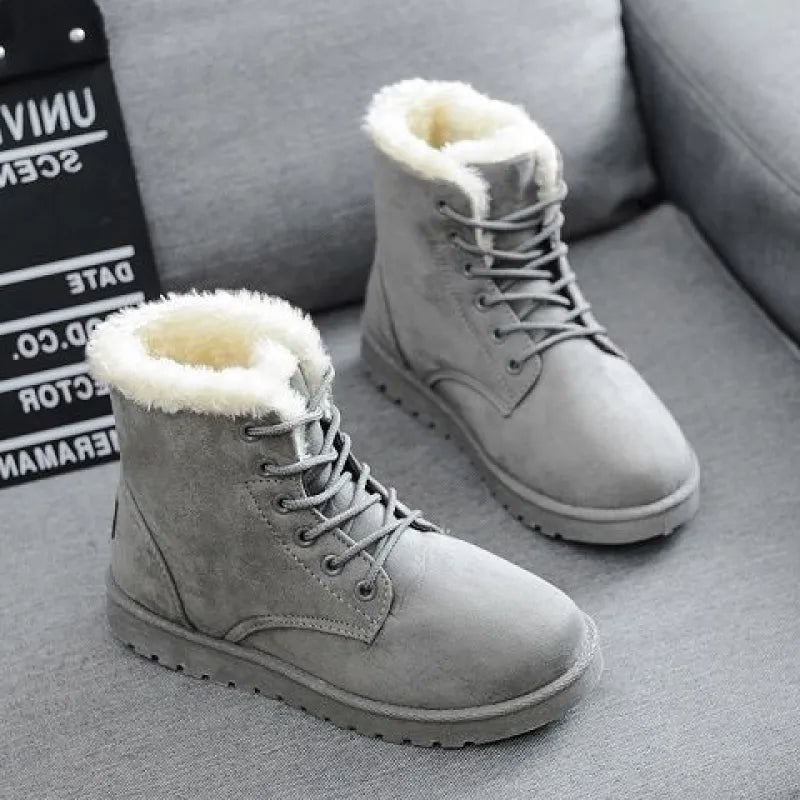 Skye | Women’s Casual Flat Heel Martin Boots – Lace-Up Short Ankle Style