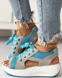 Milagros® | Stylish Sandals With Contrast Insert And Arch Support