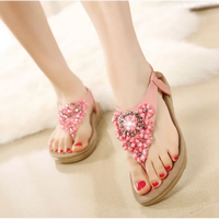 Michelle | Women’s Rhinestone Floral Summer Sandals