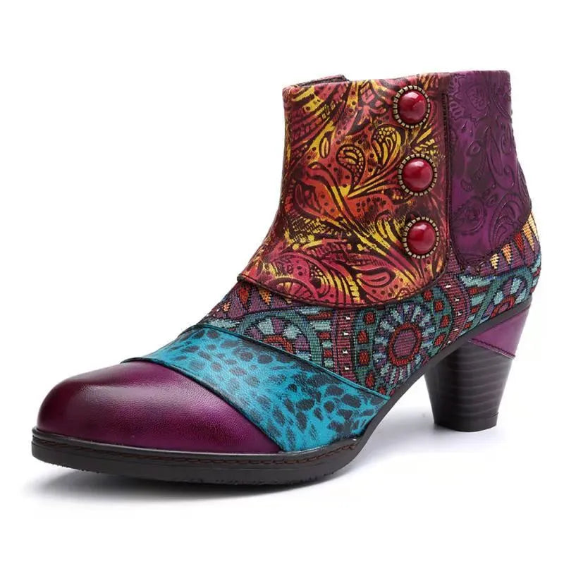 Amara | Women Classic Handmade Stitching Platform Martin Boots