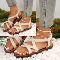 Nora® | Trendy women's sandals in a solid color