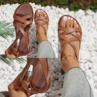 Nora® | Trendy women's sandals in a solid color