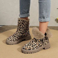 Mila | Women’s Leopard Print Comfortable Ankle Boots
