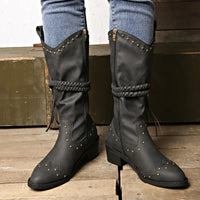 Megan | Women’s Tassel Boots Braided Strap Summer Style