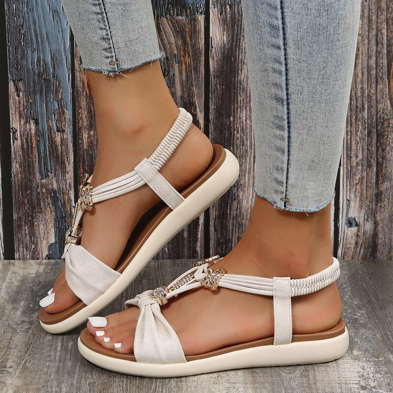 Camille® | Bohemian inspired flat sandals