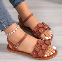 Valentina | Women’s Floral Flat Sandals