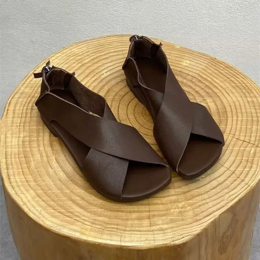 Aurora | Women’s Handmade Peep Toe Sandals