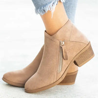 Eira | Women’s Casual Suede Side Zip Boots