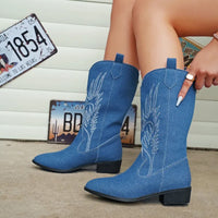 Stephanie | Women’s Summer Vintage Mid-Calf Boots
