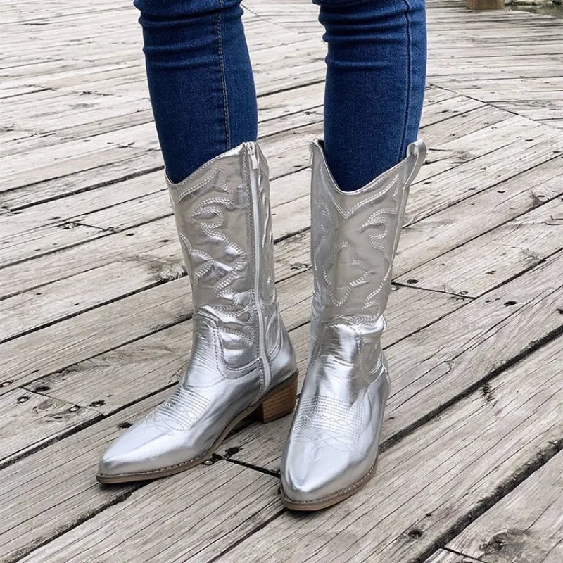 Tiffany | Women’s Summer Knight Boots – Pointed Toe