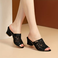 Luz® | Feminine sandals with sparkling sequins