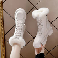 Alessia | Winter Fleece-Lined Snow Boots for Women – Thick Sole, Non-Slip Design
