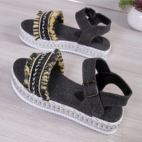 Kiara | Women’s Denim Tassel Sandals