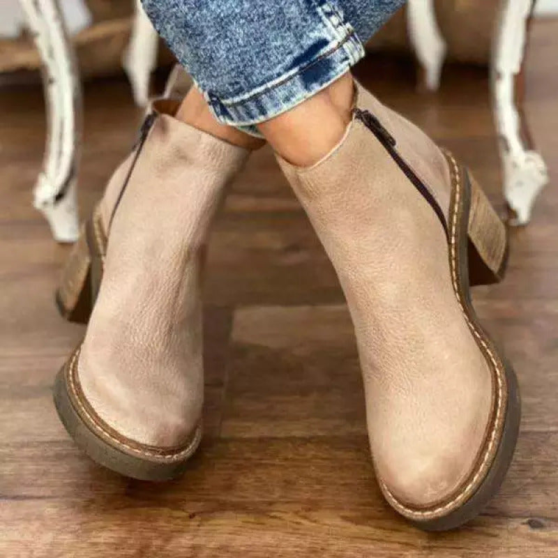 Vera | Orthopedic Retro Leather Martin Boots