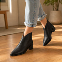 Dakota | Orthopedic Brown French Short Boots