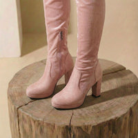 Claire | Women’s Over-the-Knee Suede High-Heel Boots