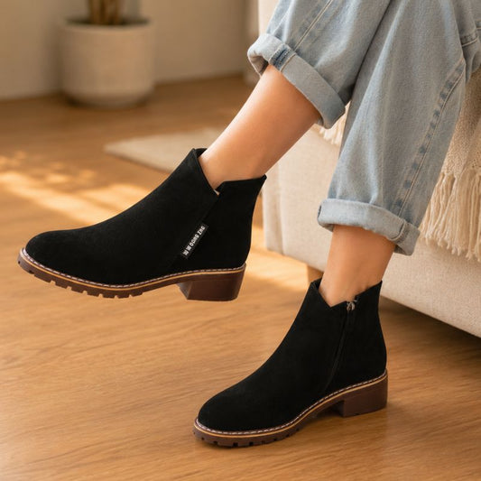 Cleo | Orthopedic Frosted Fall Ankle Boots