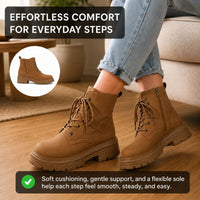 Aspen | Orthopedic Lace-Up Square Heel Ankle Boots