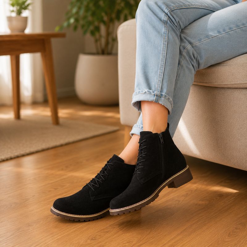 Cheyenne | Orthopedic Round Toe Short Martin Boots