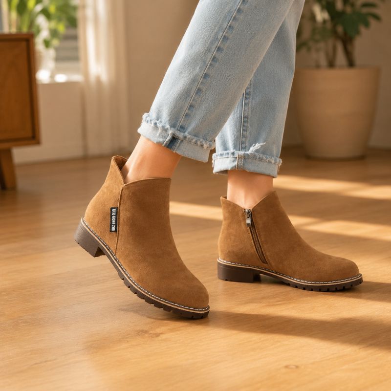 Cleo | Orthopedic Frosted Fall Ankle Boots