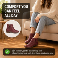Vivienne | Orthopedic Ankle Boots Women Zipper Flat Shoes