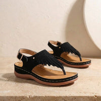 Naomi | Women’s Roman Thong Wedge Sandals