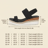 Natalia | Women’s Peep-Toe Wedge Sandals