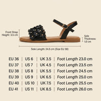 Valentina | Women’s Floral Flat Sandals