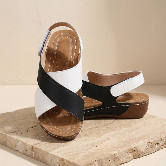 Carmen | Women’s Colorblock Wedge Sandals