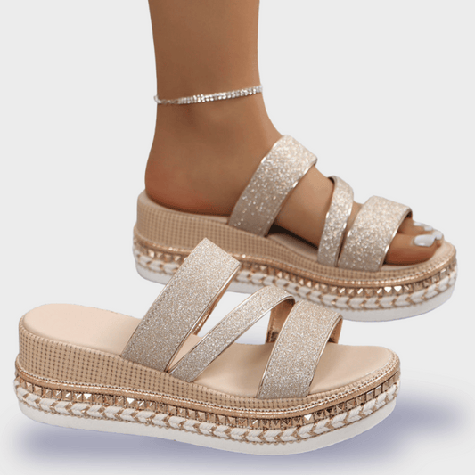Irene® | Comfortable wedge women's sandals with premium padding